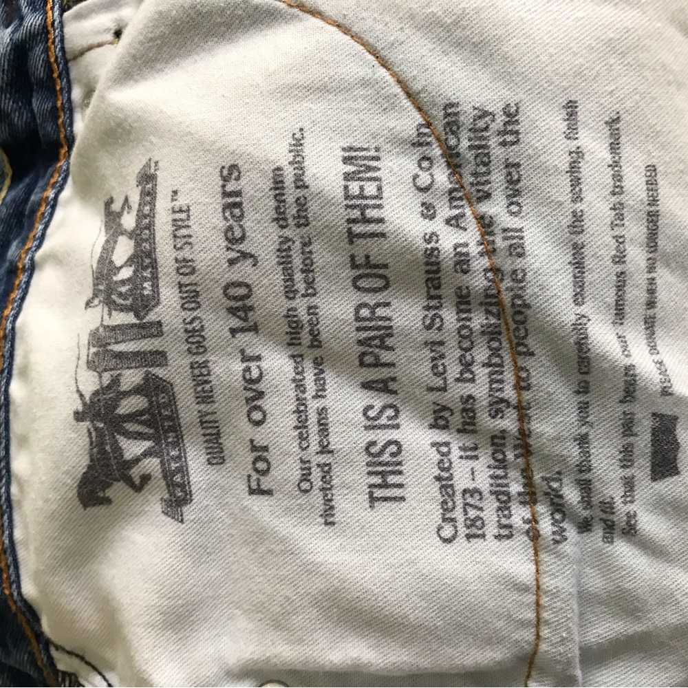 🎉HOST PICK🎉 Levi's Men's 505 Non Stretch Straight Leg Jeans - W35 L32 - Picture 6 of 6